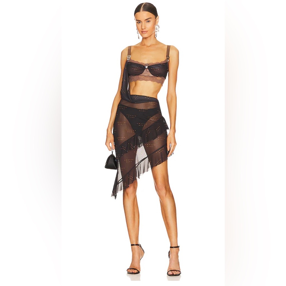 POSTER GIRL BLACK SHEER DRESS SIZE XS
